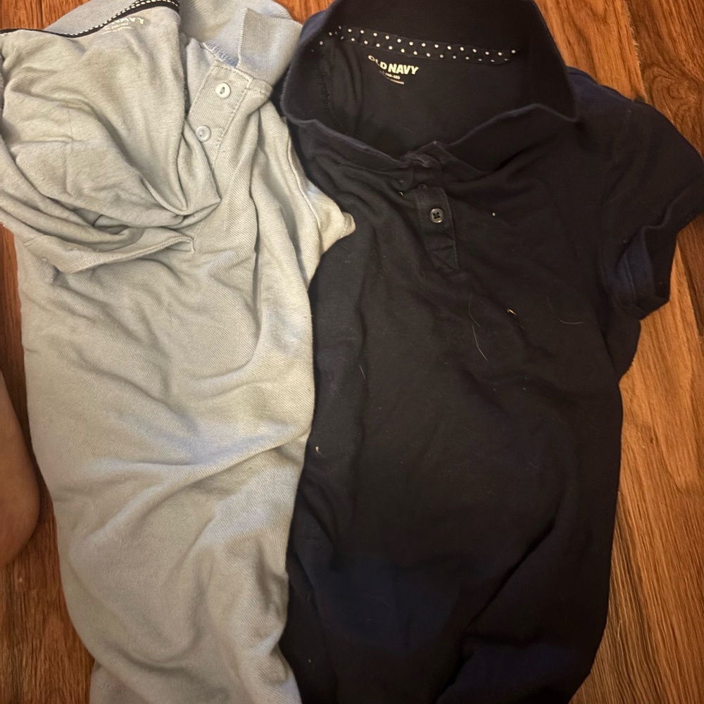 Old Navy Polo Shirts - Light Gray and Black